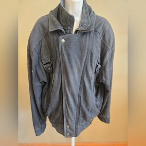 Men's Adventure Bound black leather coat